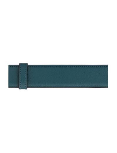 CEINTURE SARTORIAL RÉVERSIBLE NOIR / CYPRUS + BOUCLE FER À CHEVAL 35mm NOIR MAT