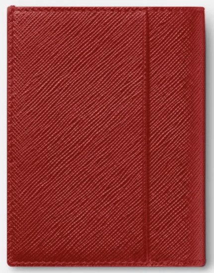 SARTORIAL ROUGE PORTE-CARTES 4cc PRESSION