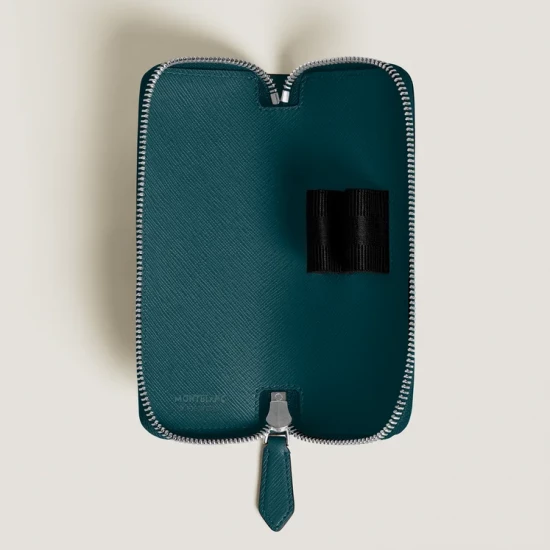 SARTORIAL CYPRUS BLUE ÉTUI 2 PLACES ZIPPÉ