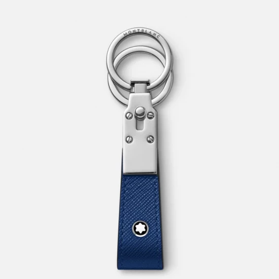 SARTORIAL BLEU PORTE-CLÉS BOUCLE DOUBLE ANNEAUX