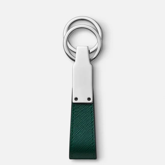 SARTORIAL VERT PORTE-CLÉS BOUCLE DOUBLE ANNEAUX