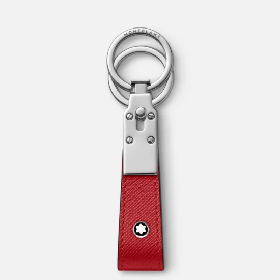 SARTORIAL ROUGE PORTE-CLÉS BOUCLE DOUBLE ANNEAUX