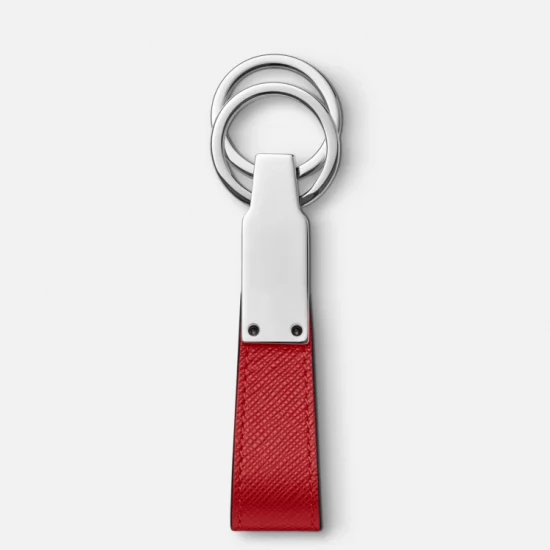 SARTORIAL ROUGE PORTE-CLÉS BOUCLE DOUBLE ANNEAUX