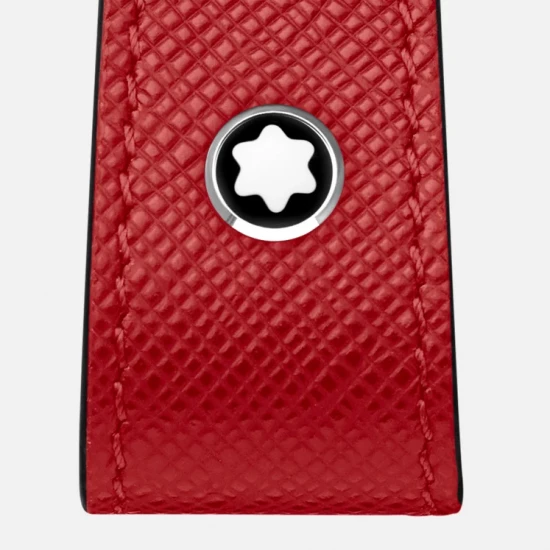 SARTORIAL ROUGE PORTE-CLÉS BOUCLE DOUBLE ANNEAUX