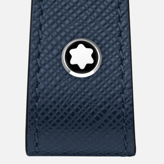 SARTORIAL INK BLUE PORTE-CLÉS BOUCLE DOUBLE ANNEAUX