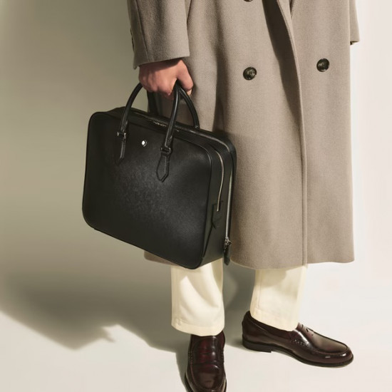 SARTORIAL PORTE-DOCUMENTS DOUBLE ZIP