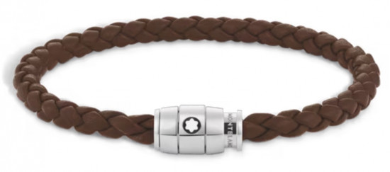 BRACELET 3 ANNEAUX AIMANTÉS EN CUIR SOFT MARRON