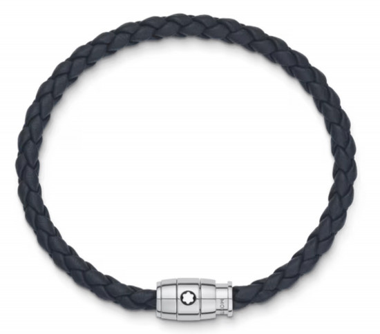 BRACELET 3 ANNEAUX EN CUIR SOFT GRIS ANTHRACITE