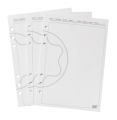 FEUILLES UNIES BLANCHES - A5 21cm