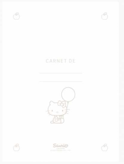 CARNET A5 MILK HELLO KITTY