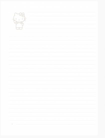 CARNET A5 MILK HELLO KITTY