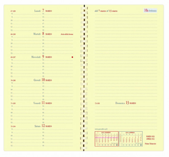 AGENDA ITALNOTE - 8,8x17cm
