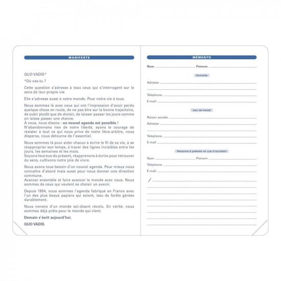 RECHARGES AGENDA - AFFAIRES 10x15cm