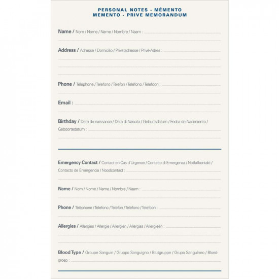 RECHARGES AGENDA - AFFAIRES 10x15cm