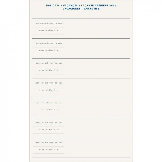 RECHARGES AGENDA - AFFAIRES 10x15cm