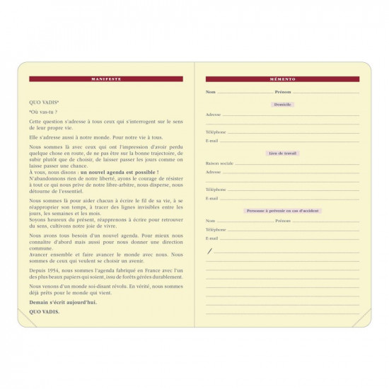 RECHARGES AGENDA - AFFAIRES 10x15cm