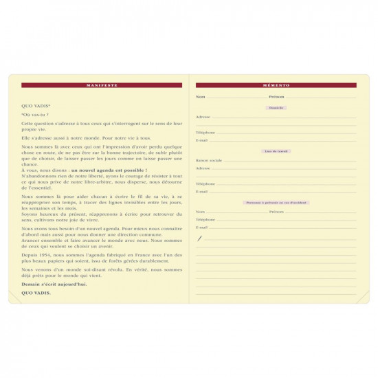 RECHARGES AGENDA - PRESIDENT 21x27cm
