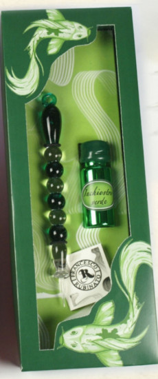 COFFRET CARPE KOI PLUME DE VERRE + BOUTEILLE D’ENCRE