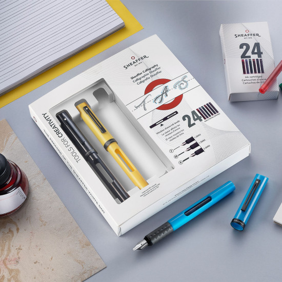 SET DE CALLIGRAPHIE 3 STYLOS + CARTOUCHES