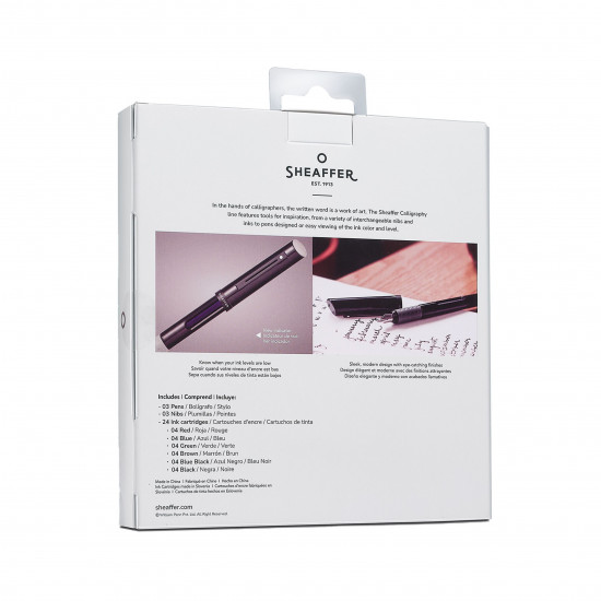 SET DE CALLIGRAPHIE 3 STYLOS + CARTOUCHES