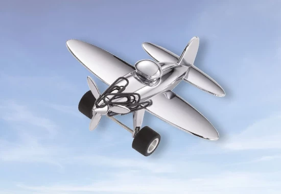 AVION « STOP-OVER » PORTE-TROMBONES + PRESSE PAPIERS