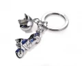 PORTE-CLES MOTO BLEUE