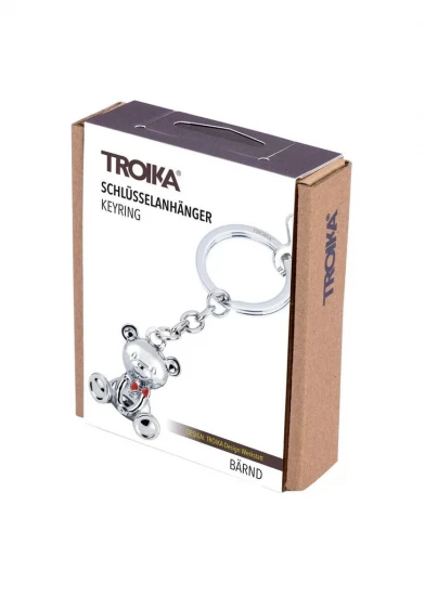 PORTE-CLES OURS NOEUD PAPILLON