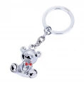 PORTE-CLES OURS NOEUD PAPILLON